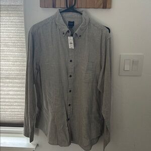 J. Crew Light Gray Button-Up Shirt
